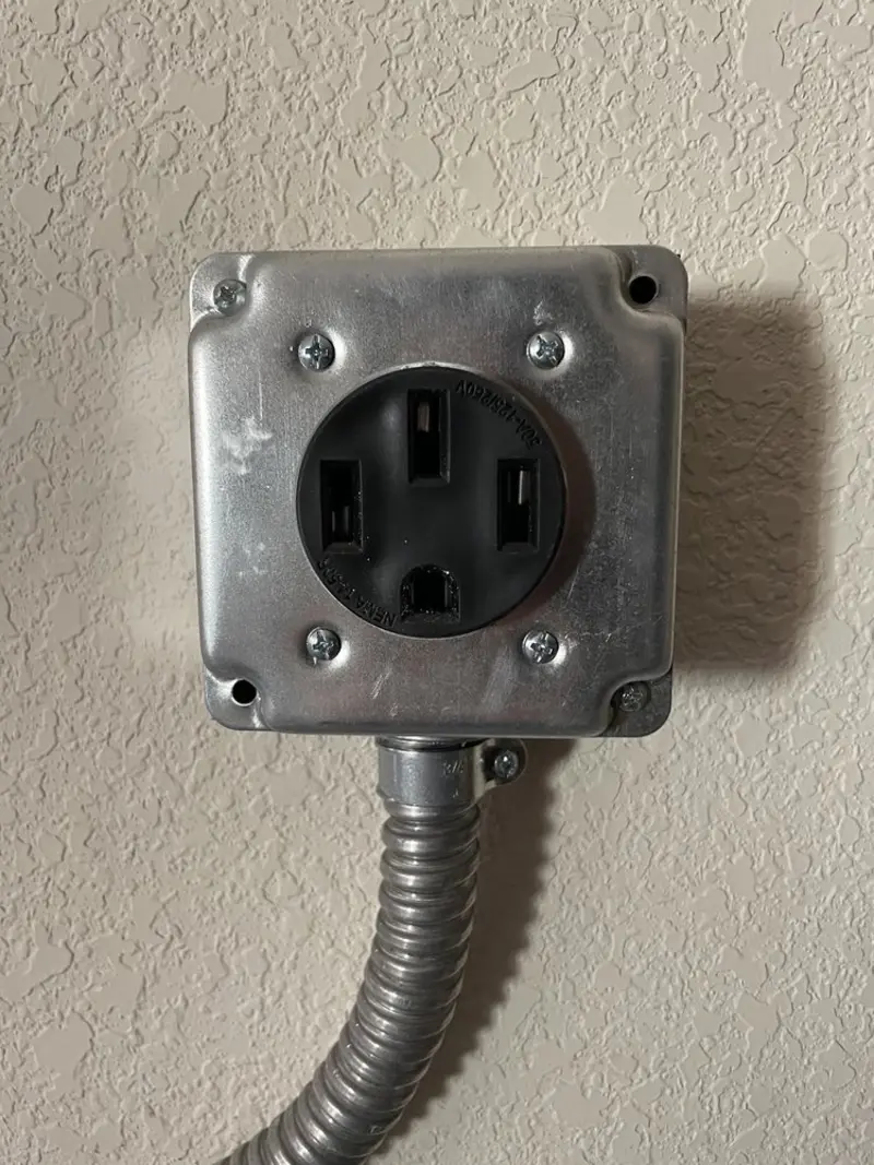 NEMA 14-50 outlet installed for Smart Home Electrical in Du Quoin
